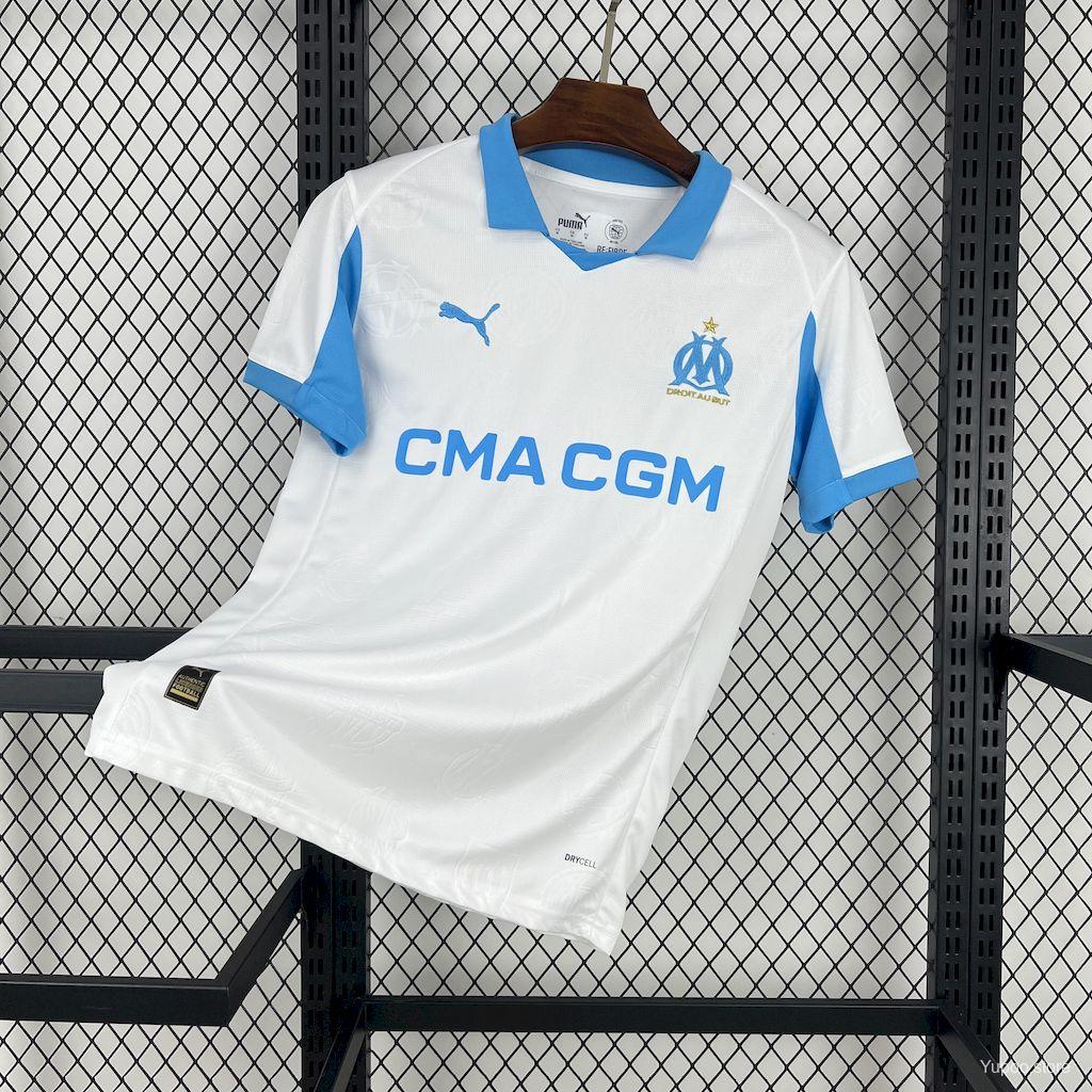 Camiseta de fútbol Marseille 2025/26 LOCAL MANGA CORTA VERSION FAN